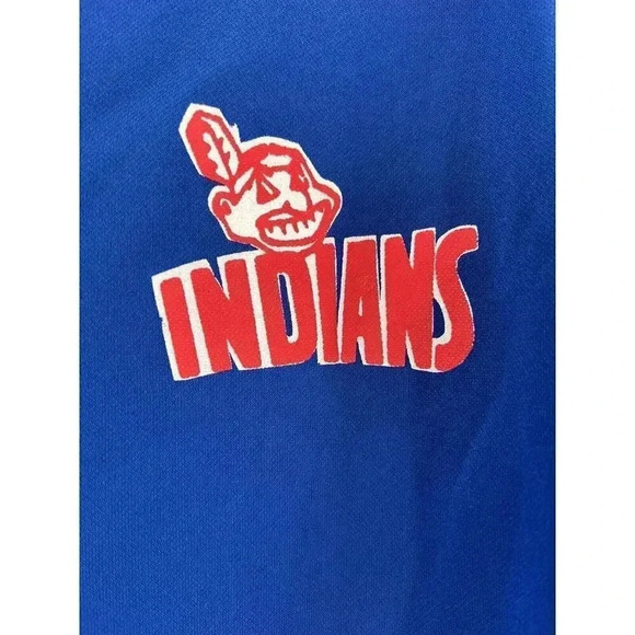 Rare Vintage Reach Cleveland Indians Blue Button Jersey Chief Wahoo "20" XLARGE - Picture 2 of 11
